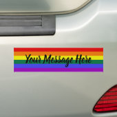 Aangepaste Bumpersticker voor regenboog (Op auto)