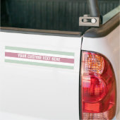 Aangepaste bumpersticker voor Stripes Pattern (Op Truck)