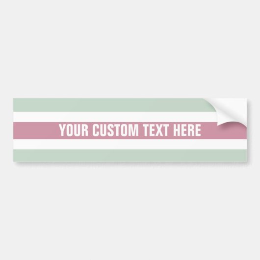 Aangepaste bumpersticker voor Stripes Pattern (Voorkant)