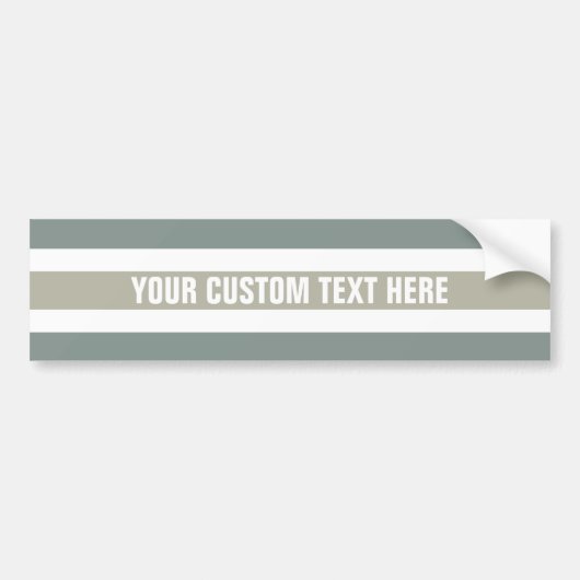 Aangepaste bumpersticker voor Stripes Pattern (Voorkant)
