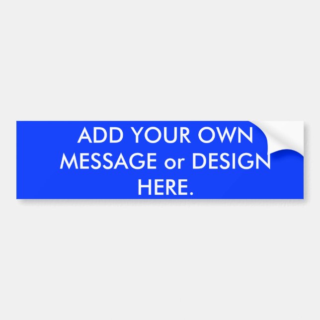 Aangepaste Bumperstickers ... Grappig of serieus? (Voorkant)