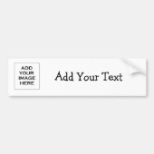 Aangepaste bumperstickers, logo, afbeelding en tek bumpersticker (Voorkant)