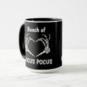 Aangepaste BUNCH VAN HOCUS POCUS Skeleton Hands He Mok (Voorkant links)