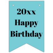 Aangepaste bundelbanner voor Birthday Party Vlaggetjes (Eerste vlag)