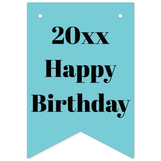 Aangepaste bundelbanner voor Birthday Party Vlaggetjes (Eerste vlag)