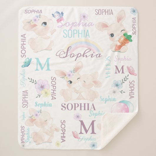 Aangepaste bundelnaam sherpa deken (Voorkant)