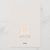 Aangepaste bunnies Pasen Feestdagenkaart (Achterkant)