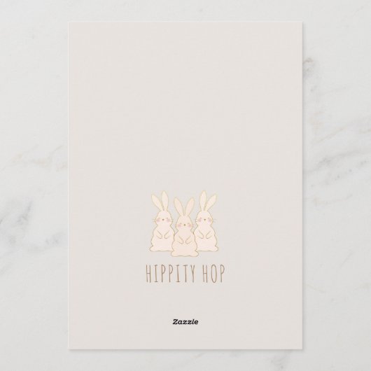 Aangepaste bunnies Pasen Feestdagenkaart (Achterkant)