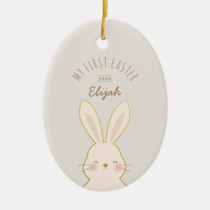 Aangepaste bunnies Pasen Keramisch Ornament