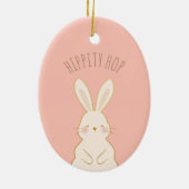 Aangepaste bunnies Pasen Keramisch Ornament (Achterkant)