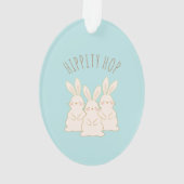 Aangepaste bunnies Pasen Ornament (achterkant)