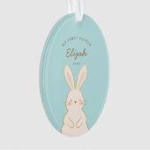 Aangepaste bunnies Pasen Ornament (voorkant)