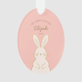 Aangepaste bunnies Pasen Ornament (voorkant)