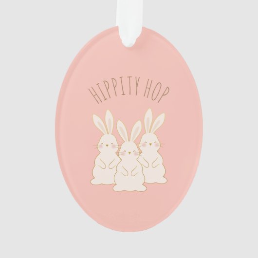 Aangepaste bunnies Pasen Ornament (achterkant)