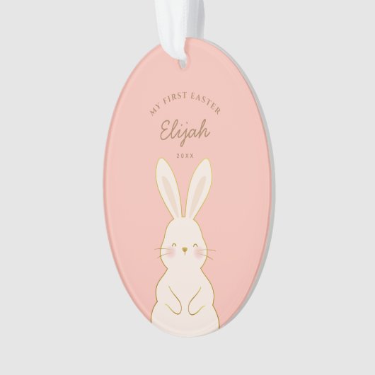 Aangepaste bunnies Pasen Ornament (voorkant)