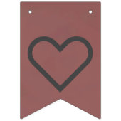 Aangepaste Bunting Banner - Blushing Champagne Wed (Eerste vlag)