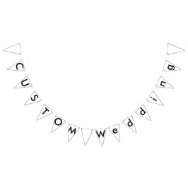 Aangepaste Bunting Banner - Klassieke driehoek