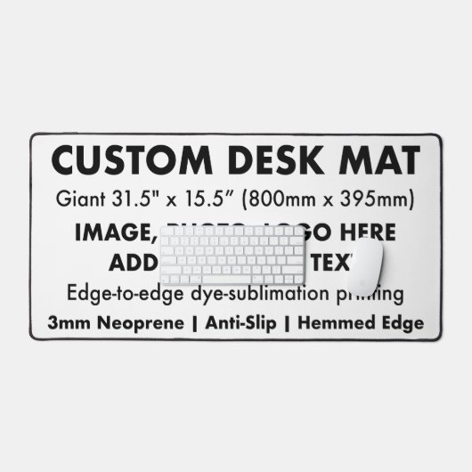 Aangepaste bureaumat - Giant bureau beschermer pad (Keyboard & Muis)