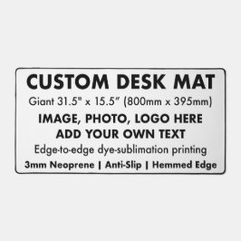 Aangepaste bureaumat - Giant bureau beschermer pad