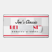 Aangepaste bureaumat met retro 50's diner ontwerp (Keyboard & Muis)