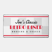 Aangepaste bureaumat met retro 50's diner ontwerp (Voorkant)