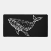 Aangepaste bureaumat moderne geometrische walvis (Voorkant)