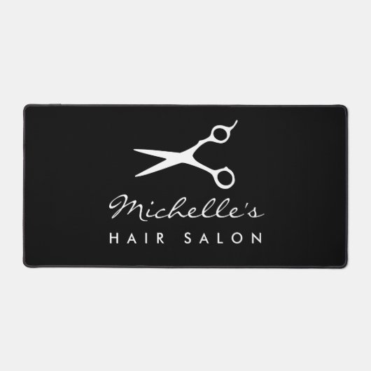 Aangepaste bureaumat voor kapsalon of kapperszaak (Voorkant)