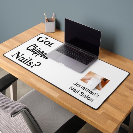 Aangepaste bureaumat voor salon eigenaar kapper na (Kantoor 2)