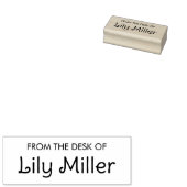 Aangepaste bureaunaam Rubber Stamp Rubberstempel (Gestempeld)