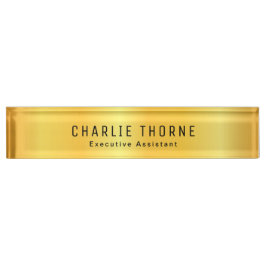 Aangepaste bureaunaamplaat met naam en functietite naambordje