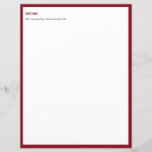 Aangepaste Burgundy RESUME CV-fotosjabloon (Achterkant)