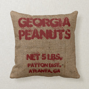  aangepaste Burlap Peanut Adverteren Kussen