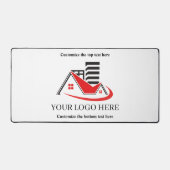 Aangepaste Business Branded Logo QR Scan Code Teks Bureaumat (Voorkant)