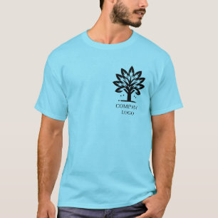 Aangepaste Business Branded Logo QR Scan Code Teks T-shirt