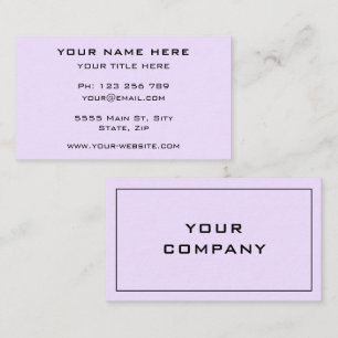 Aangepaste Business Card Template Ontwerp uw eigen Visitekaartje