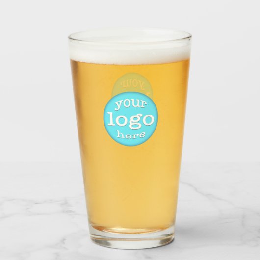Aangepaste Business Club Bar Cafe Logo Branded Bee Glas (Achterkant gevuld)