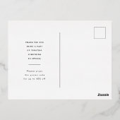 Aangepaste Business Gold Foil Hartelijk dank Brief Folie Uitnodiging Briefkaart (Achterkant)