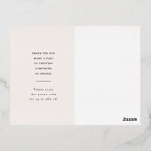 Aangepaste Business Gold Foil Hartelijk dank Brief Folie Uitnodiging Briefkaart (Achterkant)