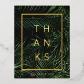 Aangepaste Business Gold Foil Hartelijk dank Brief Folie Uitnodiging Briefkaart (Voorkant)