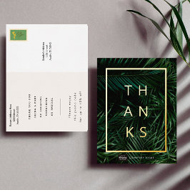 Aangepaste Business Gold Foil Hartelijk dank Brief Folie Uitnodiging Briefkaart