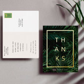 Aangepaste Business Gold Foil Hartelijk dank Brief Folie Uitnodiging Briefkaart