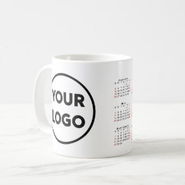 Aangepaste Business Logo 2025-agenda Koffiemok