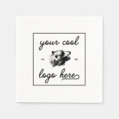 Aangepaste Business Logo Aanpassen Eigen Bedrijf B Servet (Voorkant)