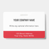 Aangepaste Business Logo Bar Code Medewerker Foto  Badge (Back)