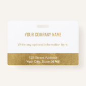 Aangepaste Business Logo Bar Code Medewerker Foto Badge (Achterkant)