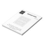 Aangepaste Business Logo Basic-aanbieding Notitieblok (Linkerzijde)