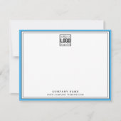 Aangepaste Business Logo bewerkbare kleur 2-rand Notitiekaartje (Voorkant)