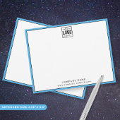 Aangepaste Business Logo Bewerkbare Merkkleurrand Notitiekaartje