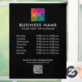 Aangepaste Business Logo Code Moderne Sjabloon Raamsticker (Huis)