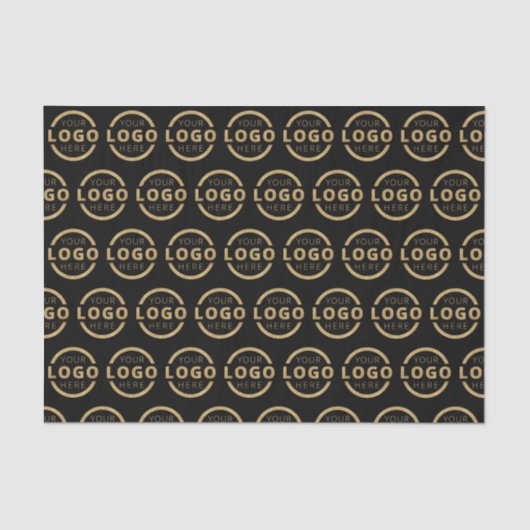 Aangepaste Business Logo Company Adverteren Aanbie Tissuepapier (Voorkant)